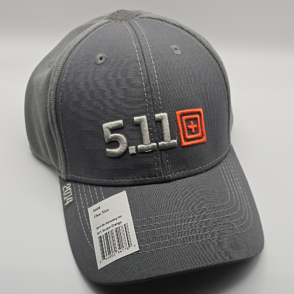 5.11 Tactical Charcoal and Orange Hat